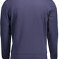 Blue Cotton Long-Sleeve Round Neck Sweater
