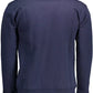 Blue Cotton Crew Neck Sweater