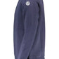 Chic Blue Crewneck Sweater with Logo Detail