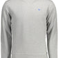 Chic Gray Round Neck Cotton Sweatshirt