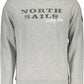 Elegant Gray Long-Sleeved Round Neck Sweatshirt