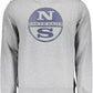 Sleek Gray Cotton-Blend Sweater