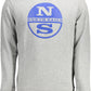 Chic Gray Cotton Crew Neck Sweater