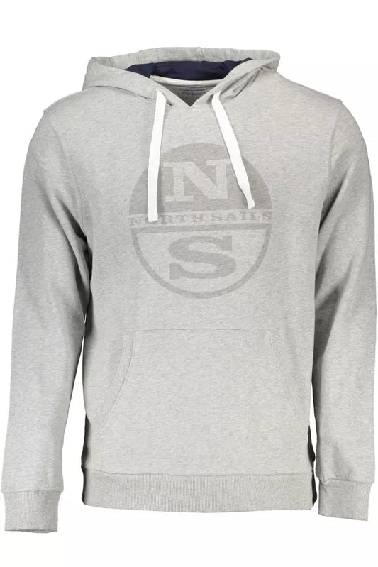 Organic Cotton Hooded Sweater in Gray