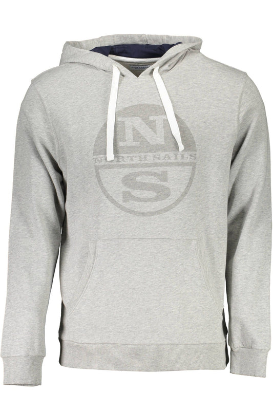 Organic Cotton Hooded Sweatshirt with Logo Print