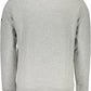 Elegant Gray Long-Sleeved Round Neck Sweatshirt