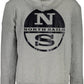 Gray Long-Sleeved Hooded Sweatshirt