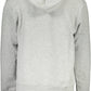 Gray Hooded Long-Sleeve Cotton Sweatshirt