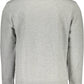 Chic Gray Cotton Crew Neck Sweater
