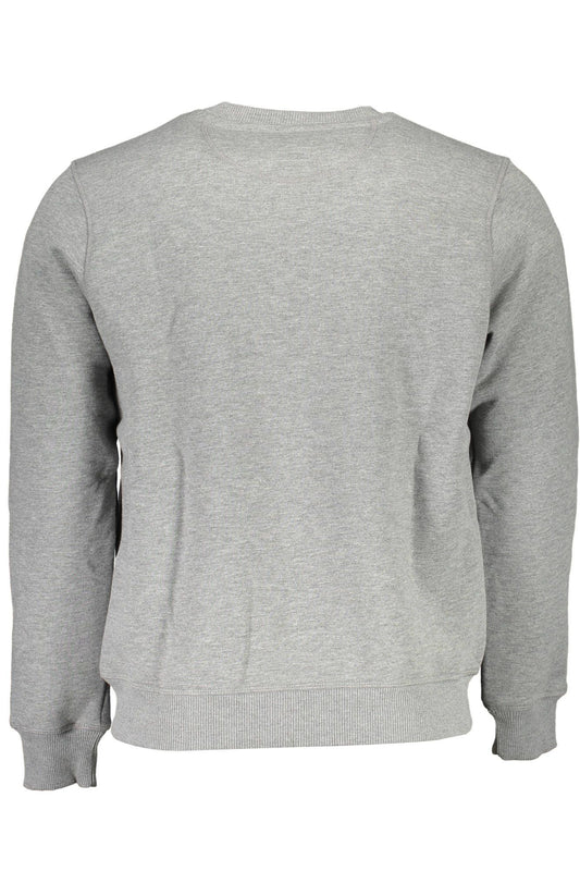 Timeless Gray Round Neck Cotton Sweatshirt