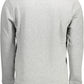 Chic Gray Cotton Crew Neck Sweater