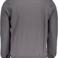 Chic Gray Cotton Sweater with Logo Detail