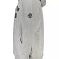 Sleek Gray Hooded Sweatshirt with Central Pocket