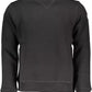 Chic Black Long-Sleeved Round Neck Sweatshirt