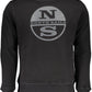 Sleek Black Cotton Sweatshirt with Logo