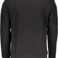 Chic Black Cotton Sweatshirt with Logo Print