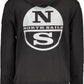 Sleek Hooded Cotton Sweatshirt with Logo Print