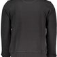 Chic Black Long-Sleeved Round Neck Sweatshirt