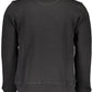 Sleek Black Cotton Sweatshirt with Logo