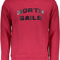 Red Cotton Logo Sweater with Long Sleeves