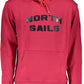 Vibrant Red Hooded Sweatshirt with Central Pocket