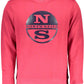 Radiant Red Round Neck Sweatshirt with Logo