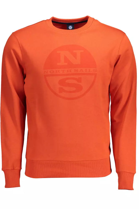 Red Round Neck Printed Sweatshirt