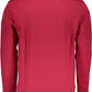 Red Cotton Logo Sweater with Long Sleeves