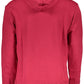 Vibrant Red Hooded Sweatshirt with Logo