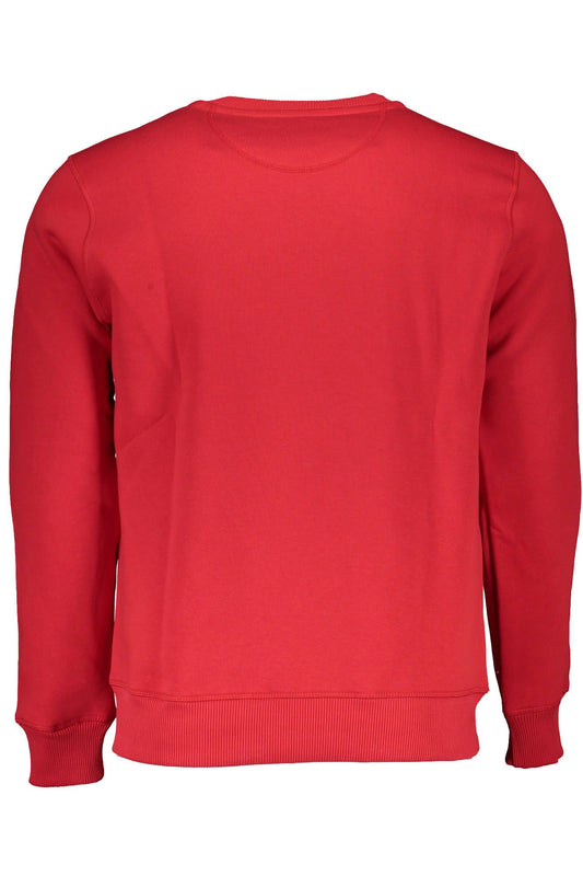 Sophisticated Red Round Neck Sweatshirt