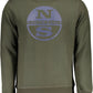 Green Cotton Long-Sleeve Crewneck Sweatshirt