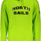 Green Hooded Sweatshirt with Central Pocket