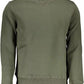 Green Long-Sleeved Crew Neck Sweatshirt
