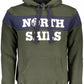 Emerald Green Hooded Sweater with Contrasting Details