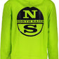 Green Hooded Sweatshirt With Central Pocket