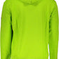 Green Hooded Sweatshirt with Central Pocket