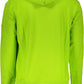 Green Hooded Logo Sweatshirt with Central Pocket