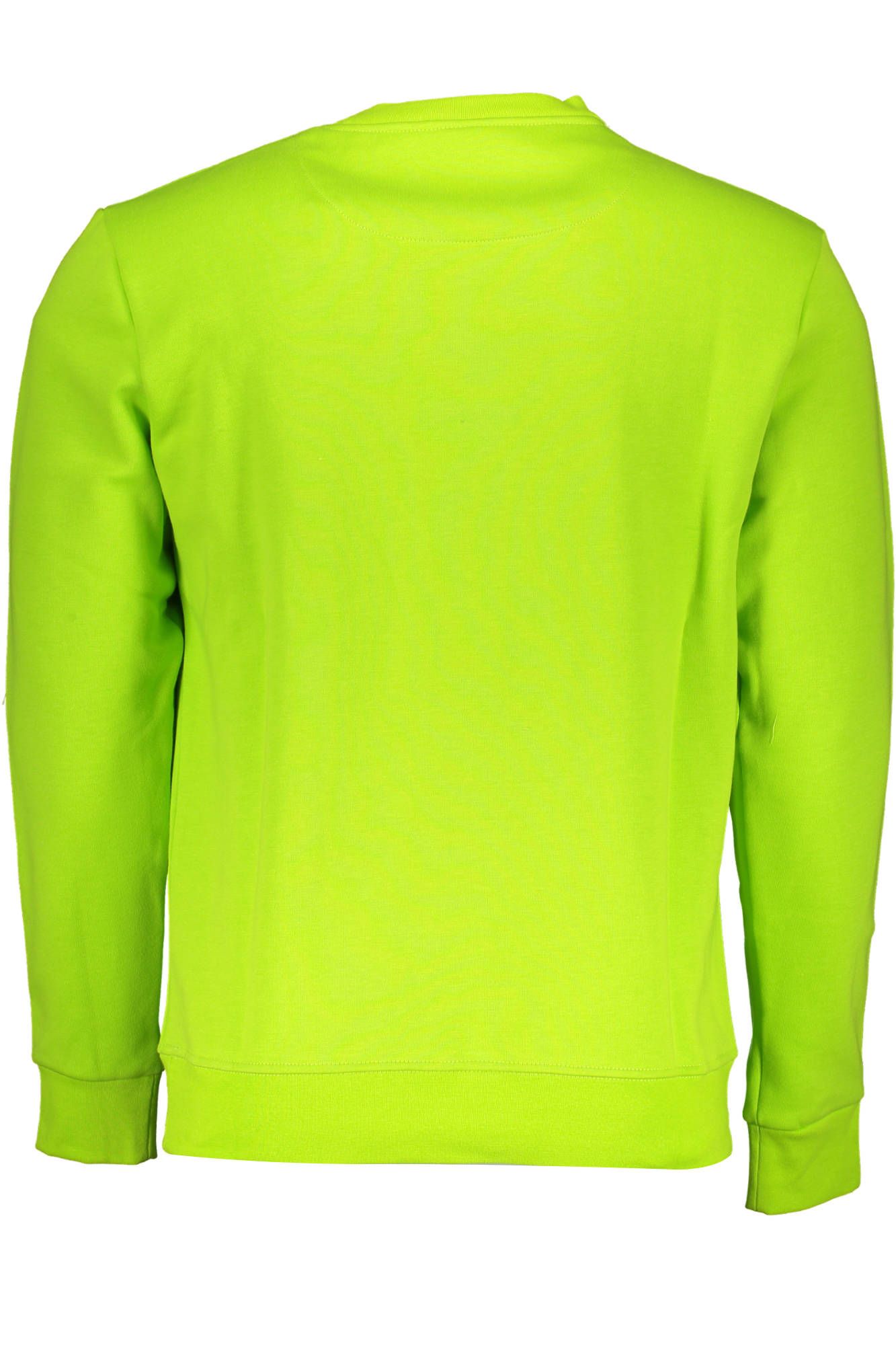 Green Round Neck Long-Sleeved Sweatshirt