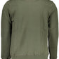 Green Cotton Crew Neck Sweater with Logo