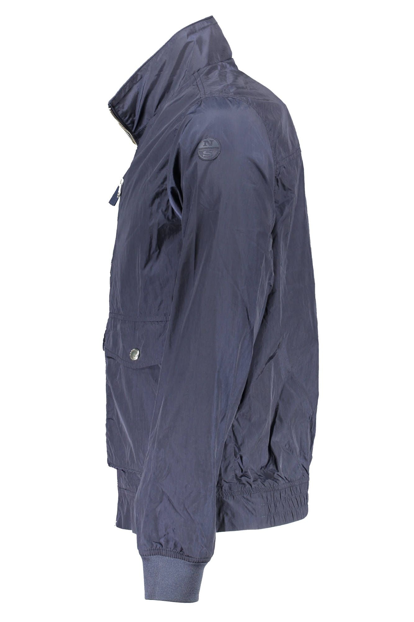 Chic Blue Sports Jacket with Multiple Pockets