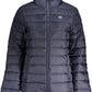 Chic Water-Resistant Blue Jacket with Eco-Conscious Appeal