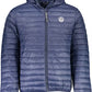 Chic Blue Hooded Lightweight Jacket
