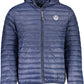 Serene Blue Hooded Jacket with Sleek Zip Detailing