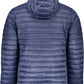 Serene Blue Hooded Jacket with Sleek Zip Detailing