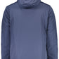 Sleek Nautical Hooded Jacket in Blue