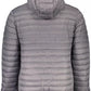 Sleek Hooded Polyamide Jacket in Gray