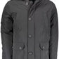 Sleek Long-Sleeved Padded Parka with Hood