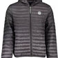 Sleek Black Hooded Polyamide Jacket