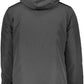 Sleek Hooded Long-Sleeve Jacket in Black