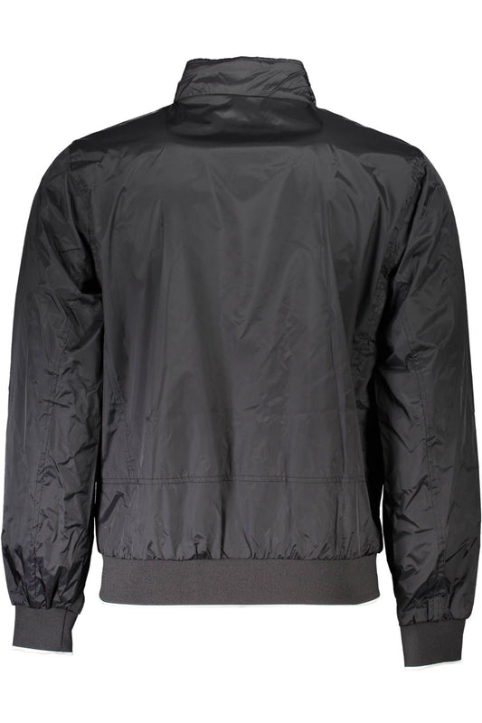 Eco-Conscious Water-Resistant Black Jacket